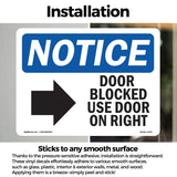 Door Blocked Use Door On Left