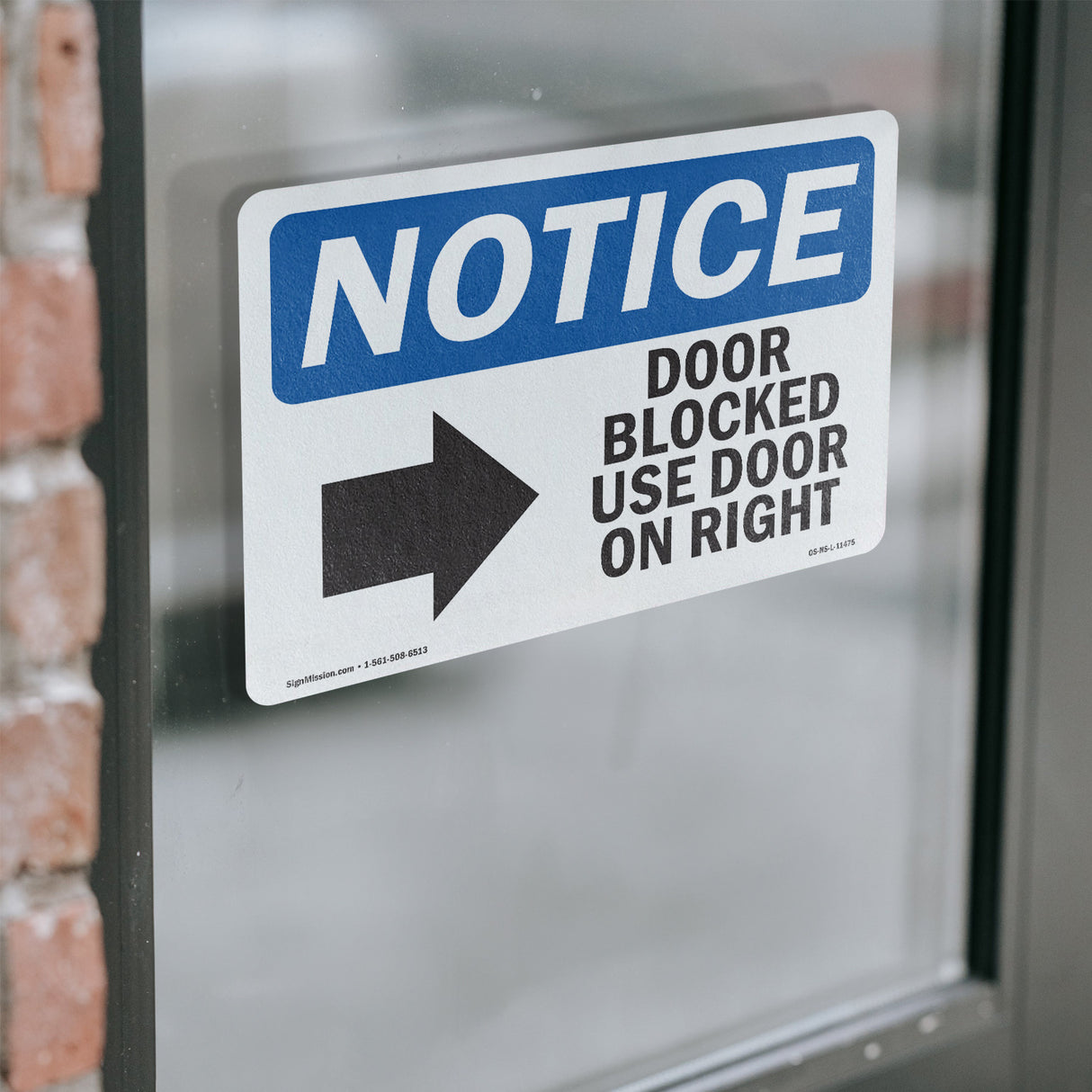 Door Blocked Use Door On Left