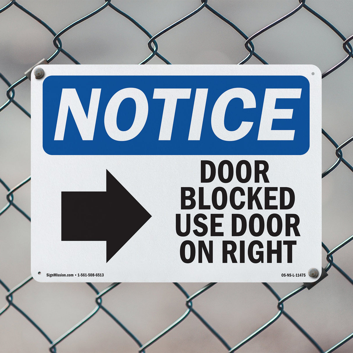 Door Blocked Use Door On Left