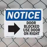 Door Blocked Use Door On Left