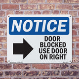Door Blocked Use Door On Left