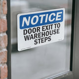 Door Exits To Warehouse Steps