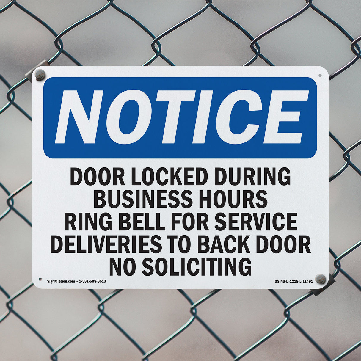 Door Locked During Business Hours Ring Bell