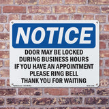 Door May Be Locked During Business Hours