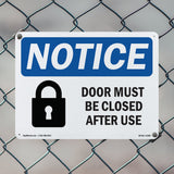 Door Must Be Locked After Use