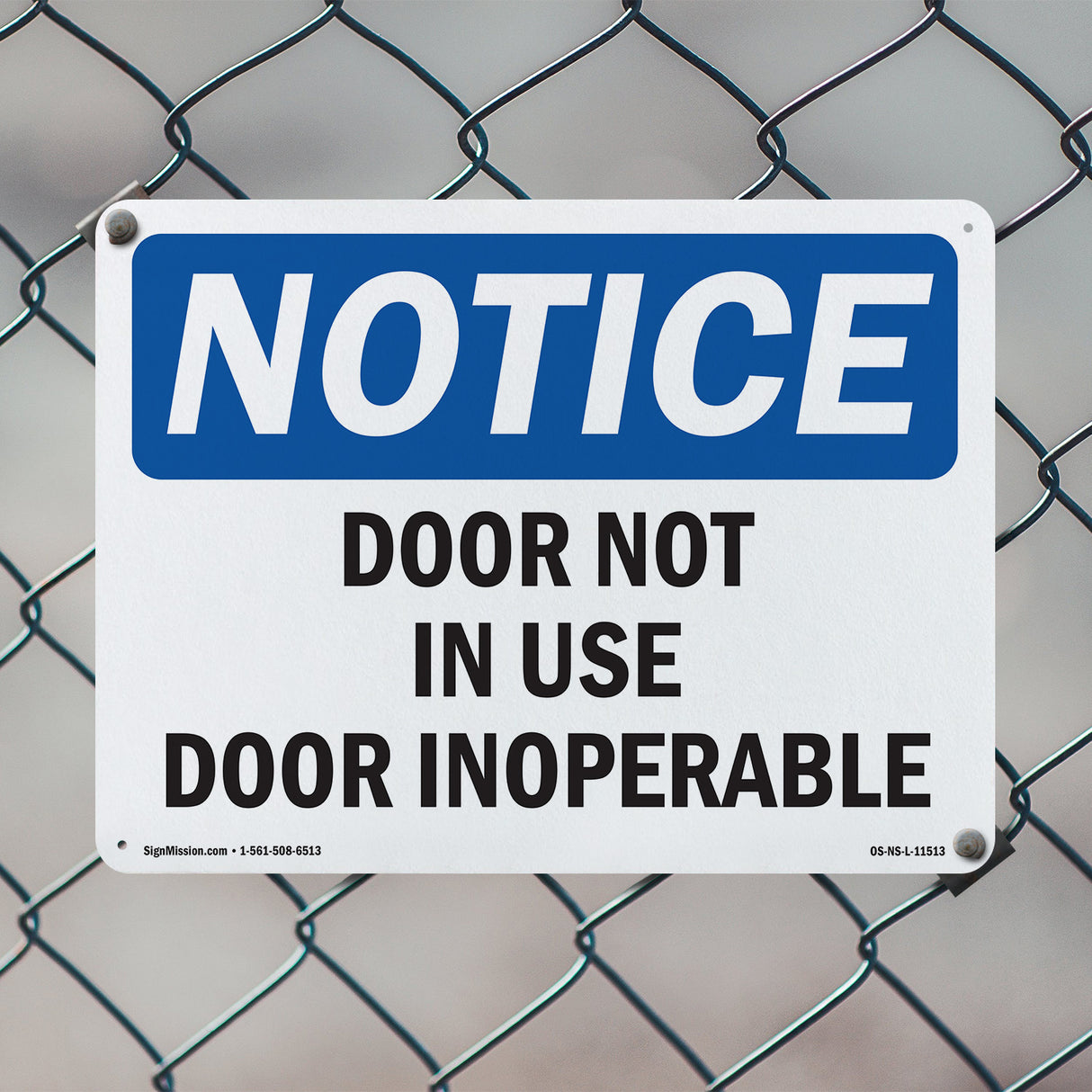 Door Not In Use Door Inoperable