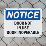 Door Not In Use Door Inoperable