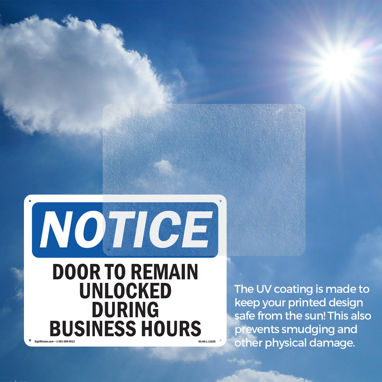 Door To Remain Unlocked During Business Hours