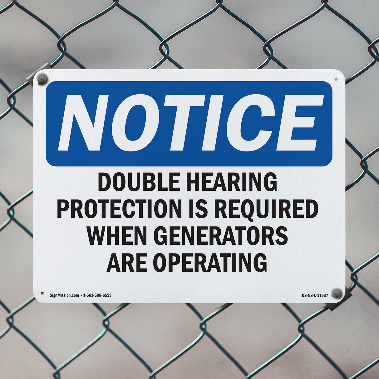 Double Hearing Protection Required