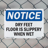 Dry Feet Floor Is Slippery When Wet