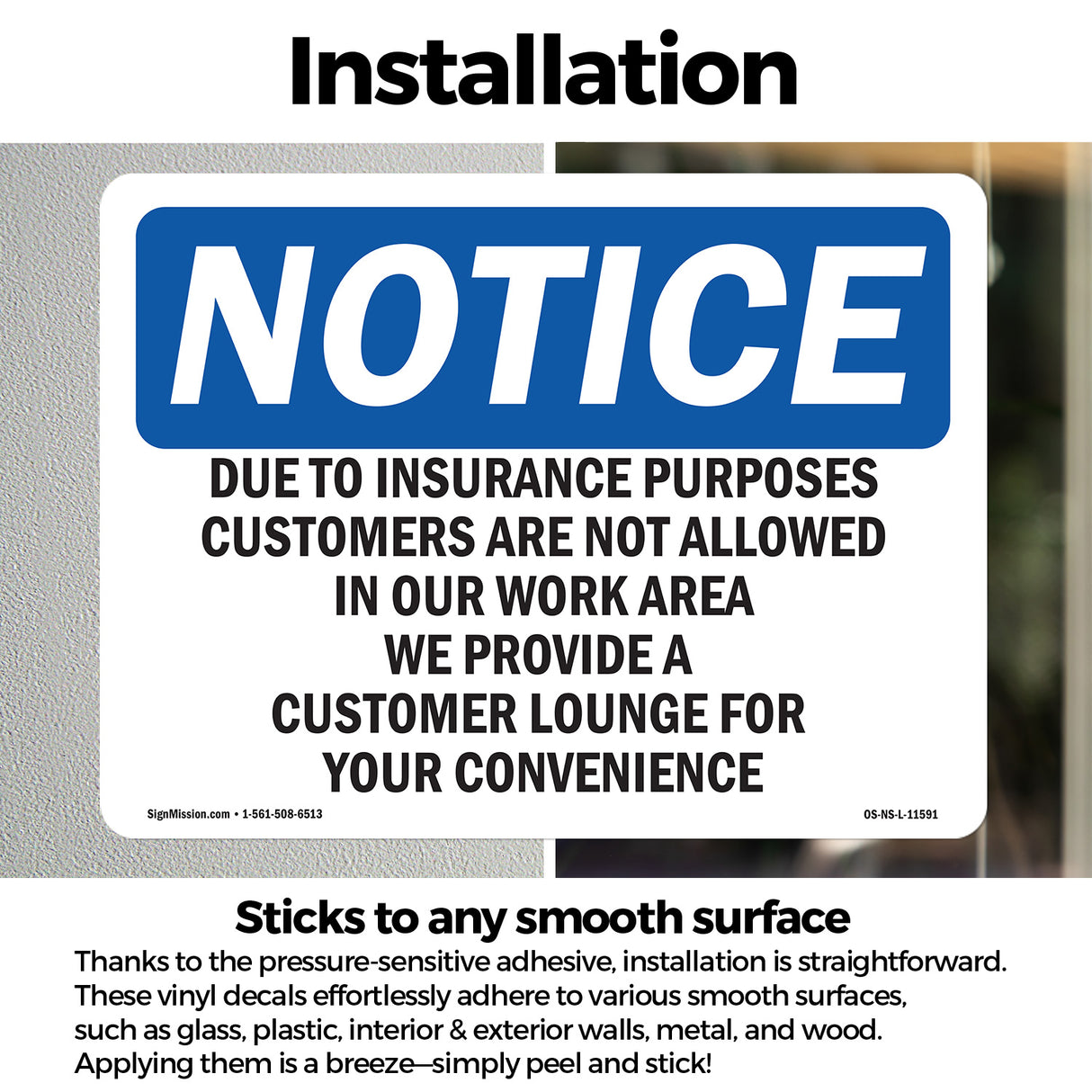 Due To Insurance Purposes Customers Are