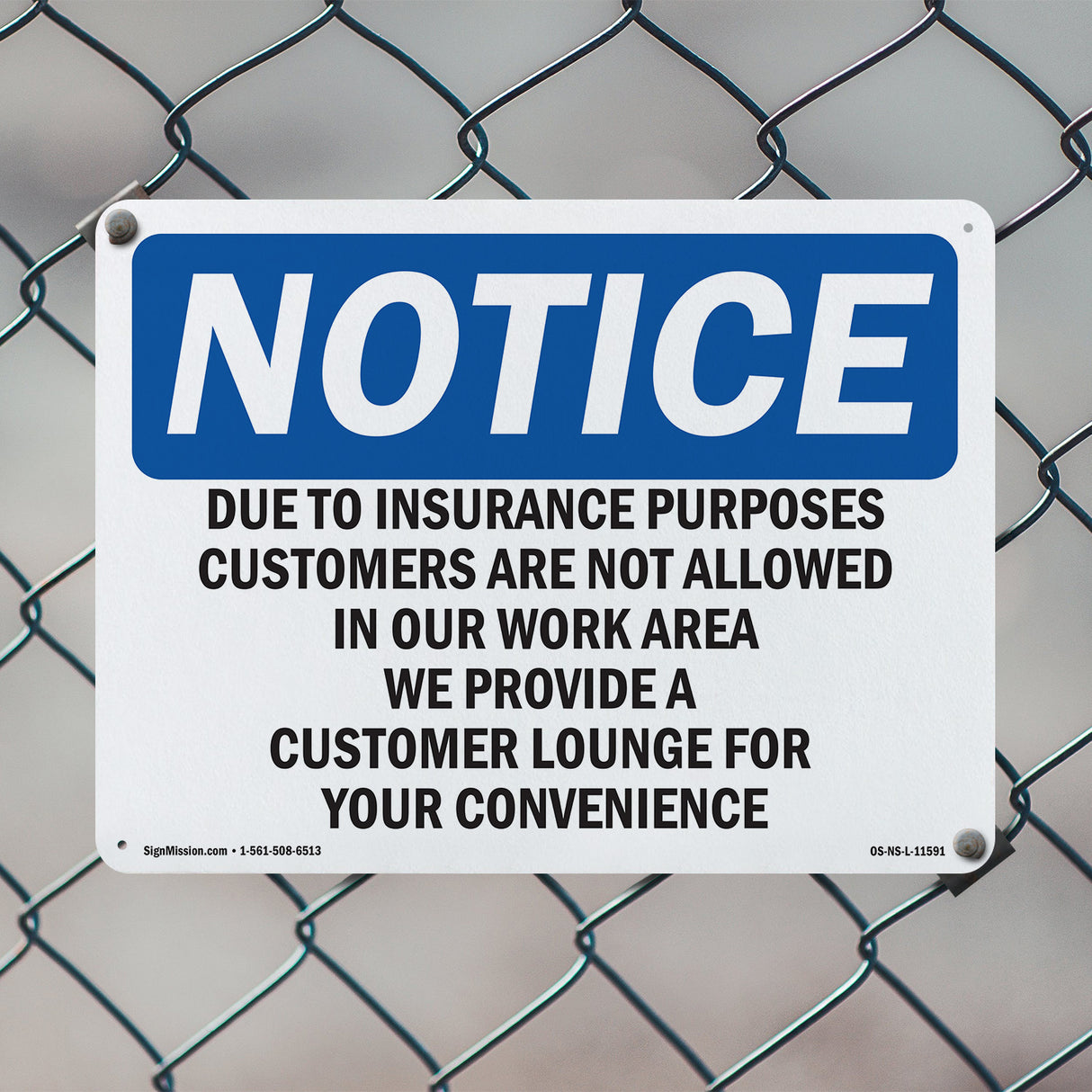 Due To Insurance Purposes Customers Are