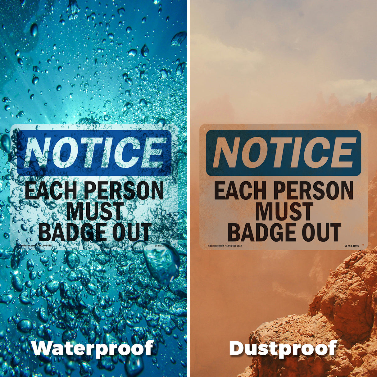 Each Person Must Badge Out