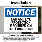 Ear And Eye Protection Required On The Firing Line