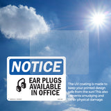 Ear Plugs Available In Office