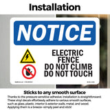 Electric Fence Do Not Climb