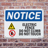 Electric Fence Do Not Climb