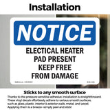 Electrical Heater Pad Present Keep Free