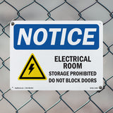 Electrical Room Storage Prohibited