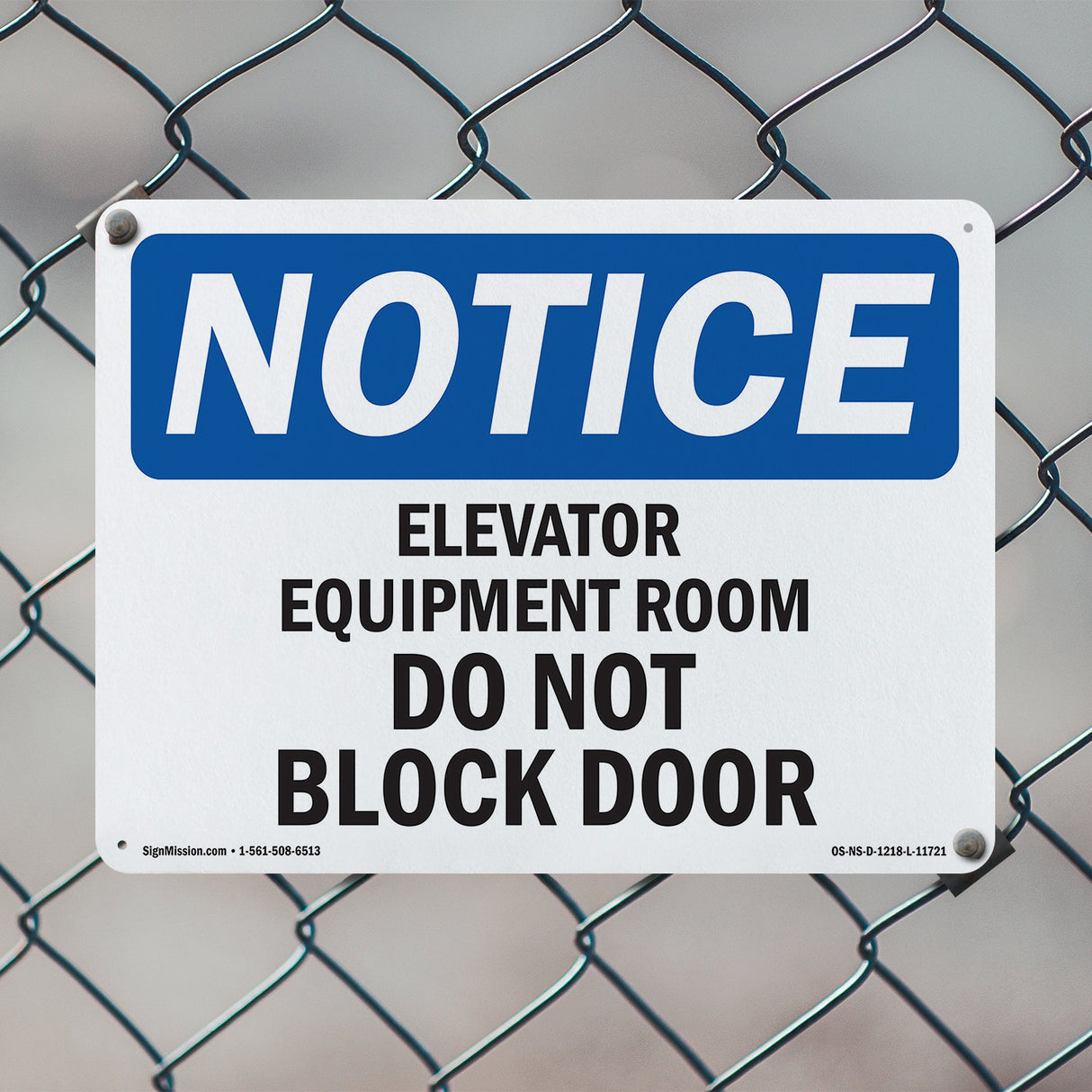 Elevator Equipment Room Do Not Block Door