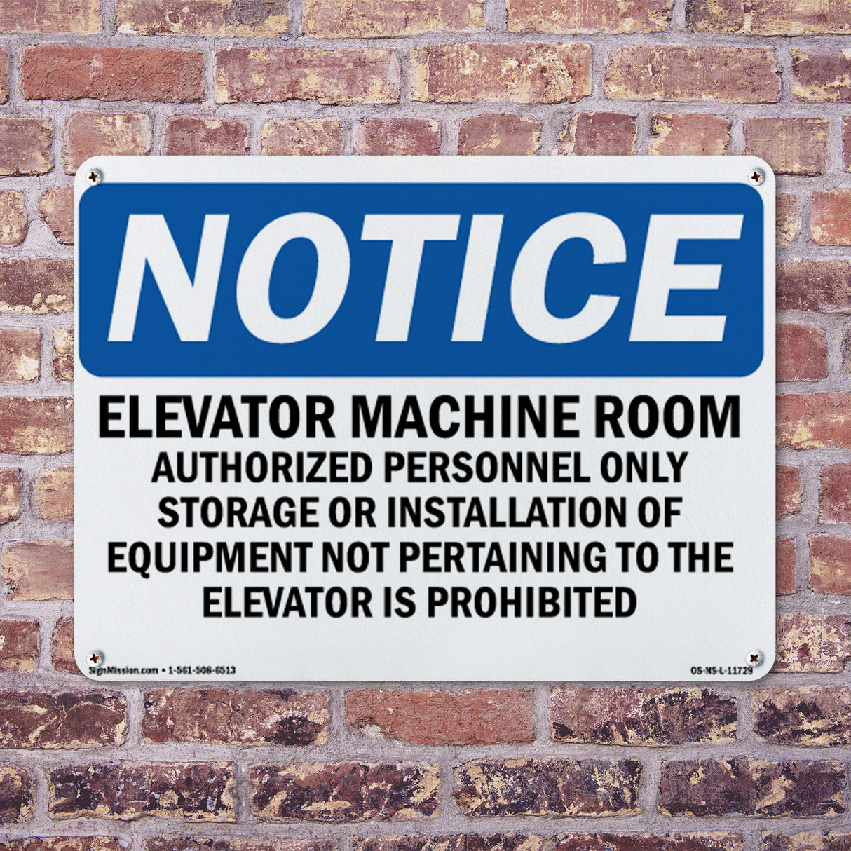 Elevator Machine Room Authorized Personnel