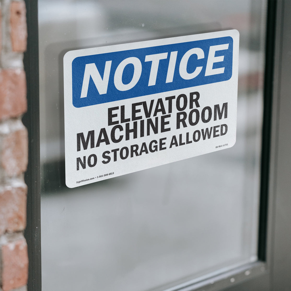Elevator Machine Room No Storage Allowed