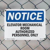 Elevator Mechanical Room Authorized Personnel Only