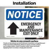 Emergency And Maintenance Exit