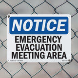 Emergency Evacuation Meeting Area Sign
