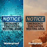 Emergency Evacuation Meeting Area Sign