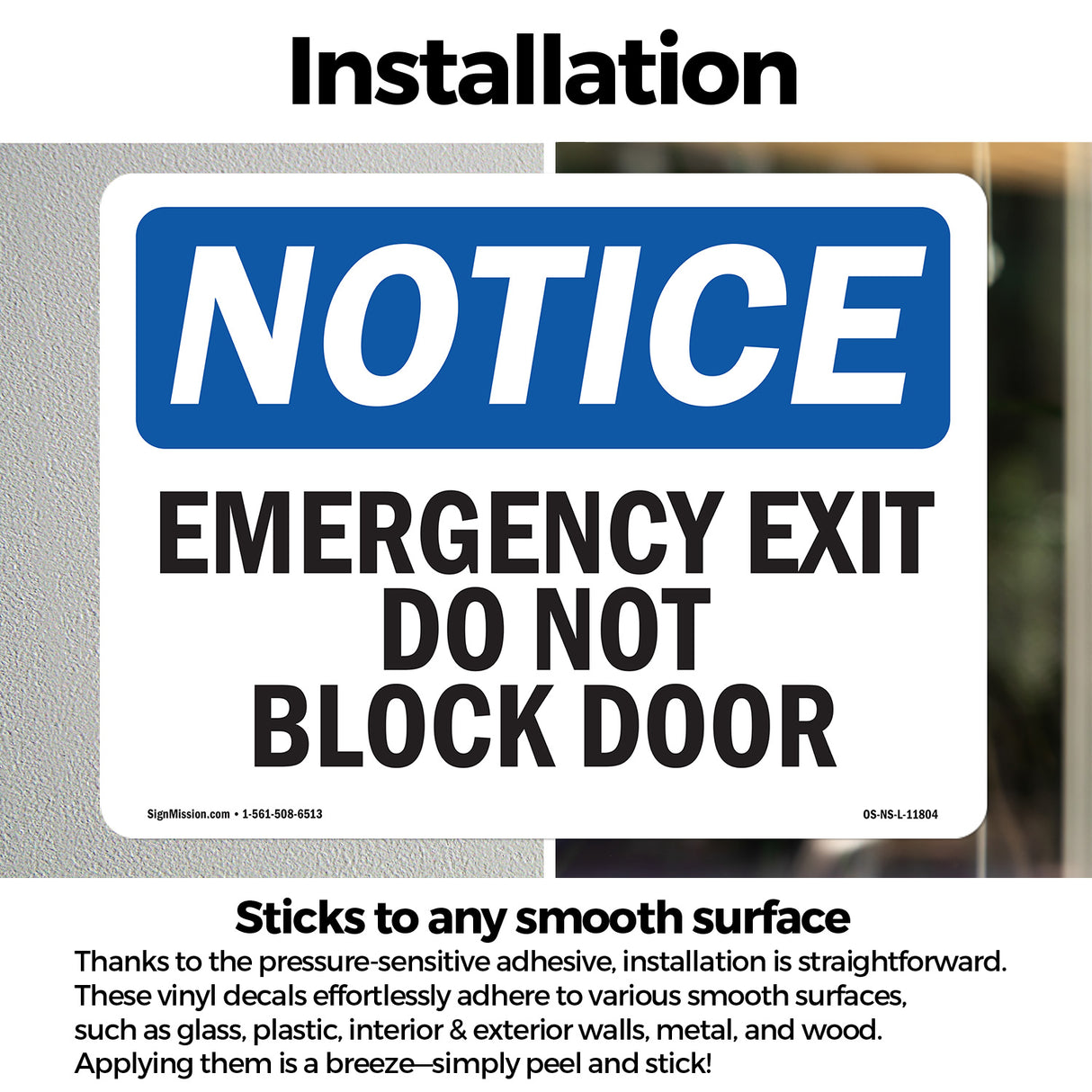 Emergency Exit Do Not Block Door