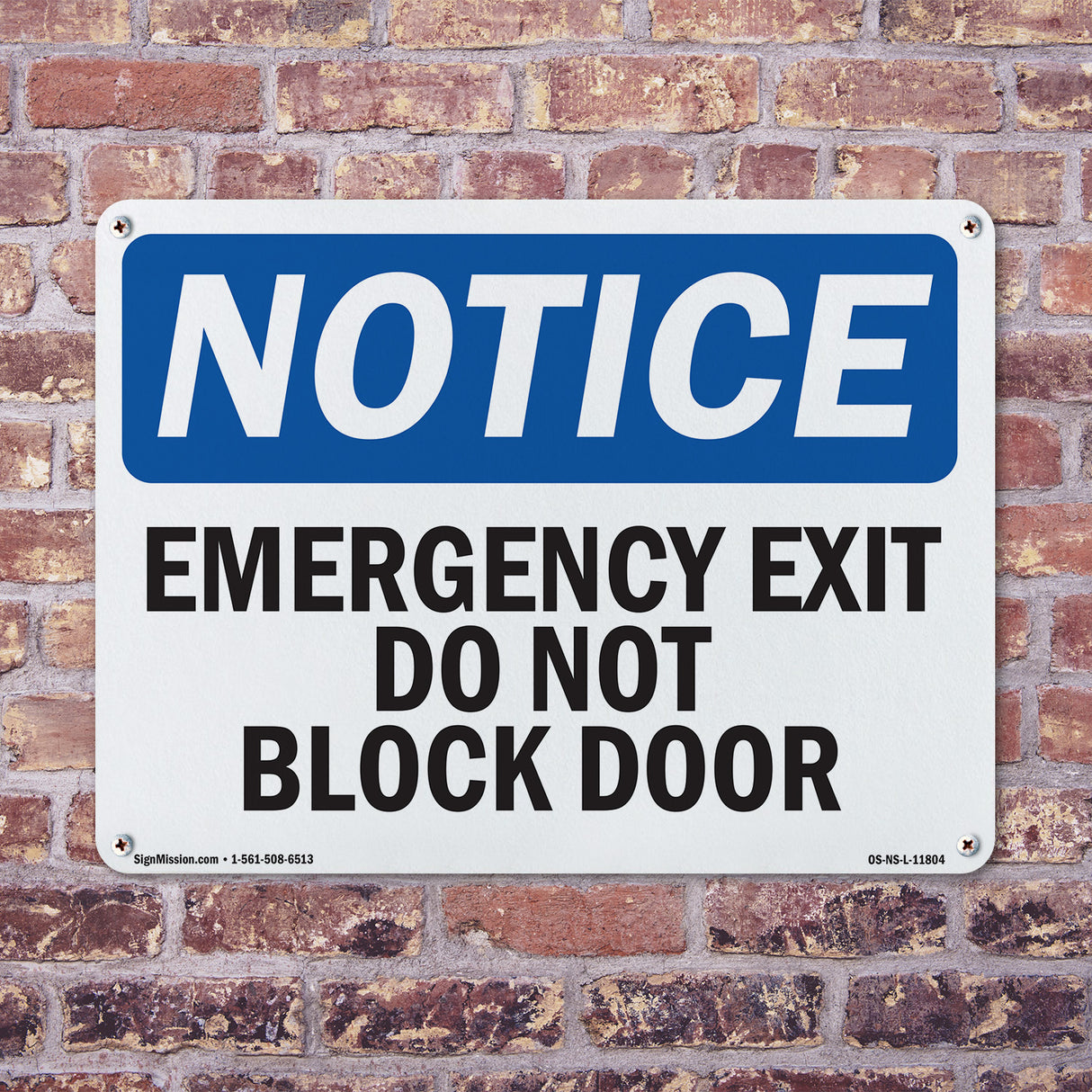 Emergency Exit Do Not Block Door