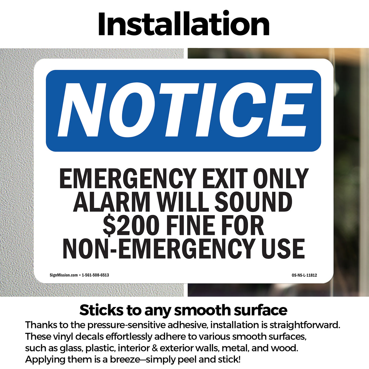 Emergency Exit Only Alarm Will