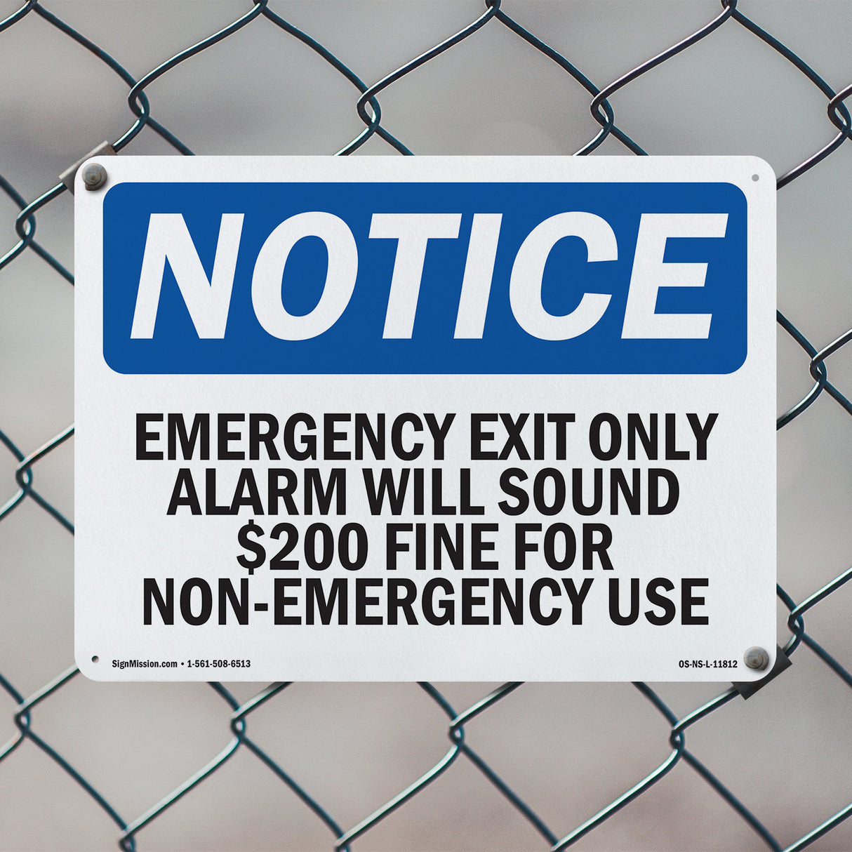 Emergency Exit Only Alarm Will