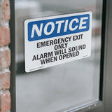 Emergency Exit Only Alarm Will Sound When Opened