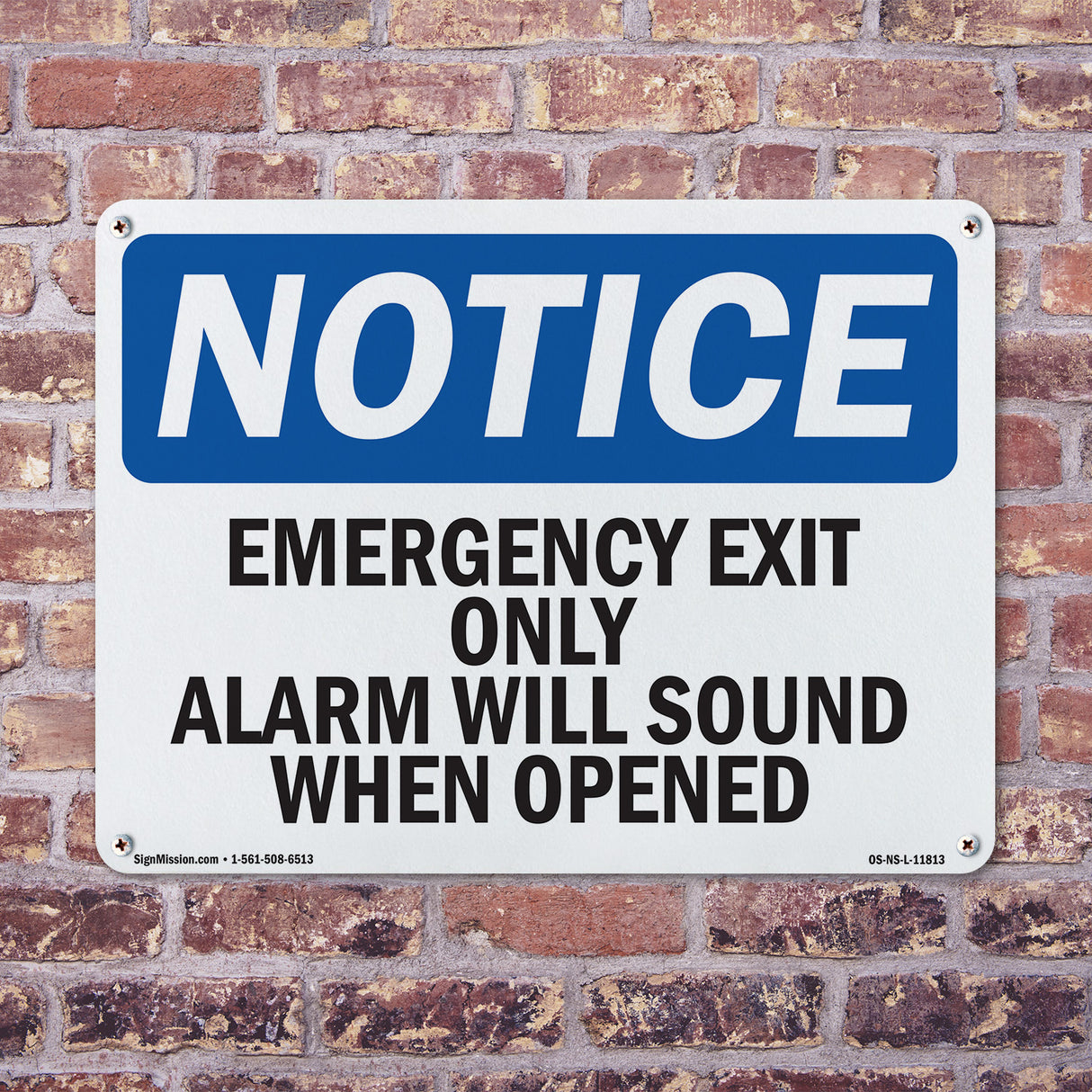 Emergency Exit Only Alarm Will Sound When Opened