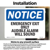 Emergency Exit Only Audible Alarm