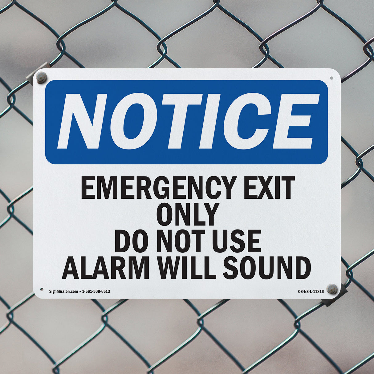 Emergency Exit Only Do Not Use Alarm Will Sound