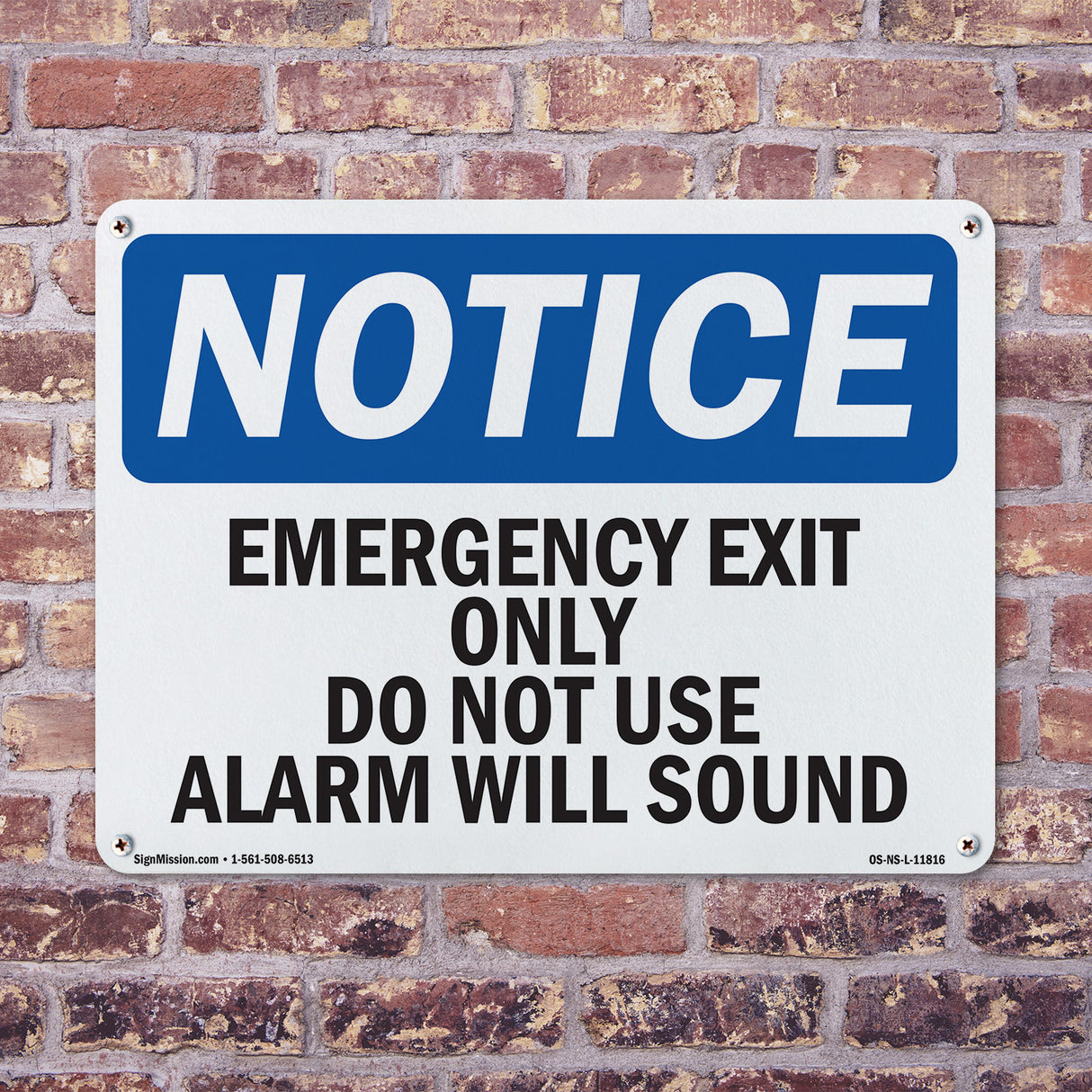 Emergency Exit Only Do Not Use Alarm Will Sound