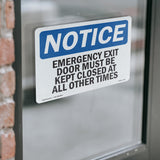 Emergency Exit Only Door Must Be Kept Closed