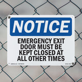 Emergency Exit Only Door Must Be Kept Closed