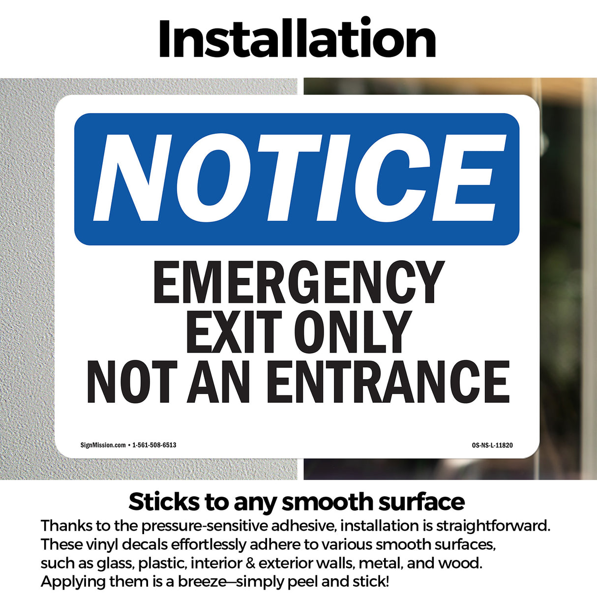 Emergency Exit Only Not An Entrance