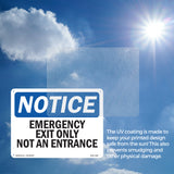 Emergency Exit Only Not An Entrance