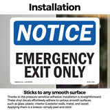 Emergency Exit Only Sign