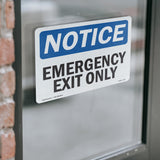 Emergency Exit Only Sign