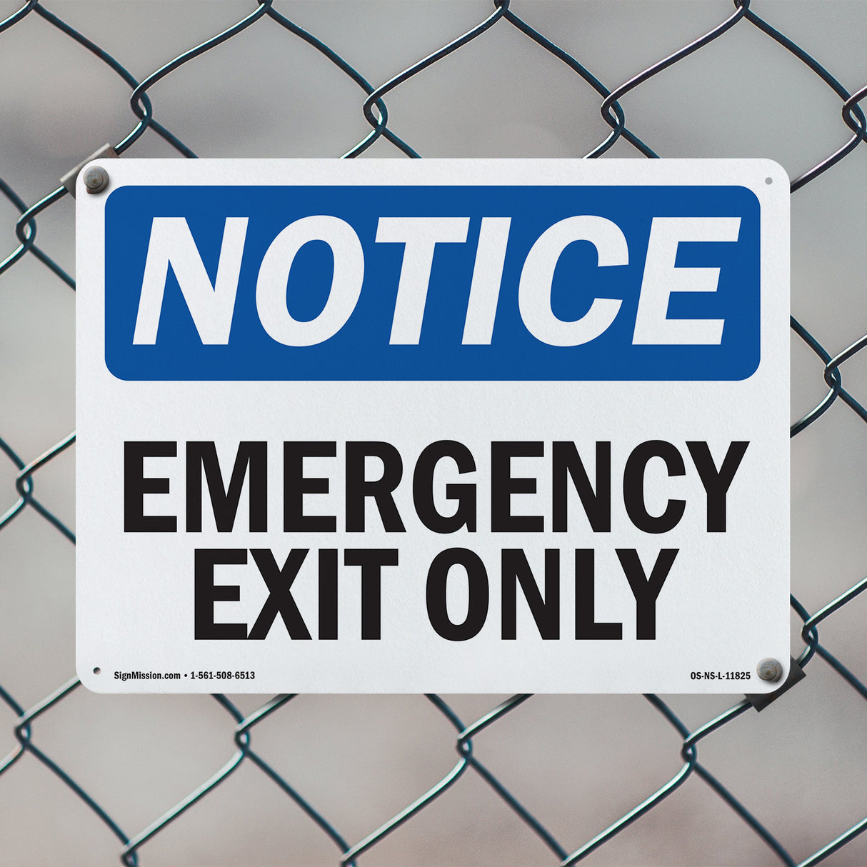 Emergency Exit Only Sign