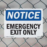 Emergency Exit Only Sign
