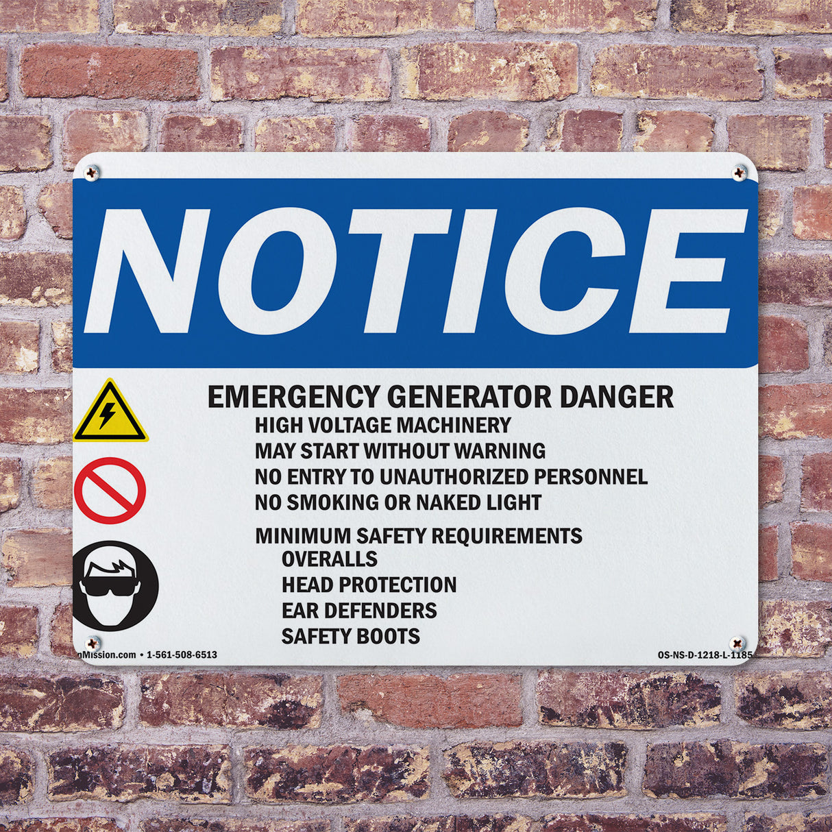 Emergency Generator Danger High