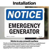 Emergency Generator Sign