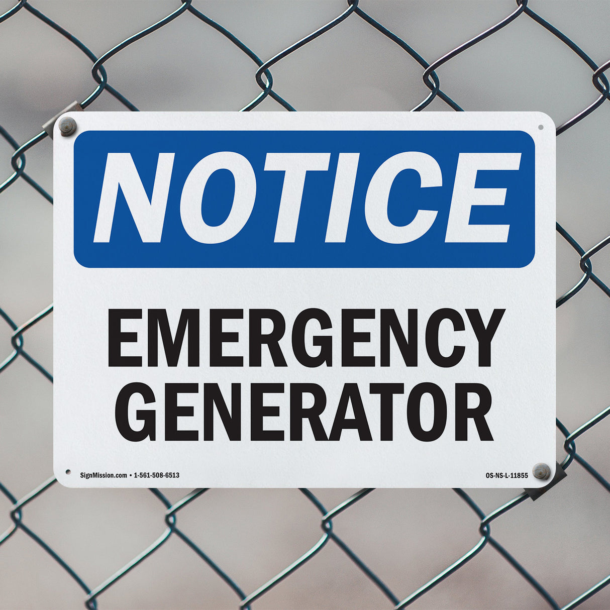 Emergency Generator Sign